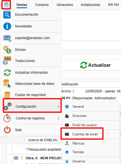 cuentas email