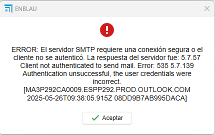 email error