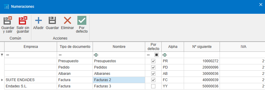 numeraciones