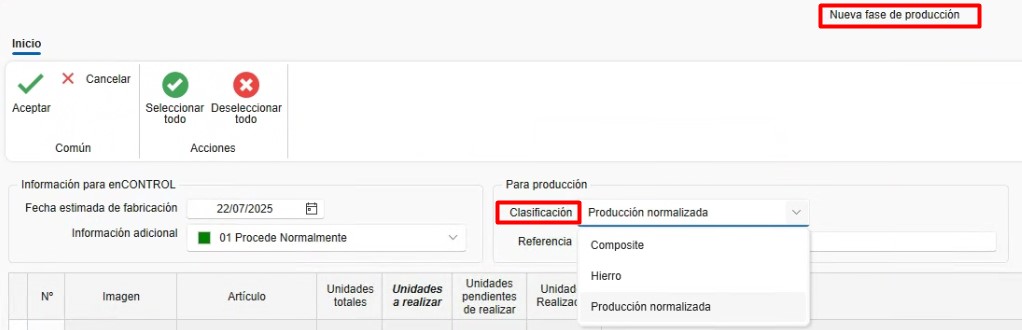 Clasificaciones