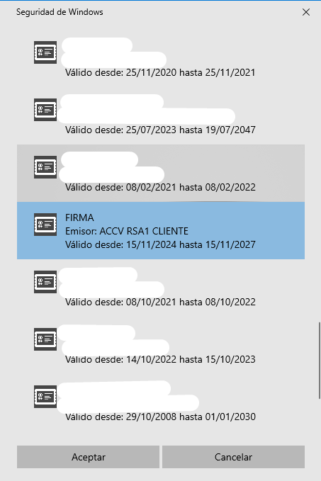 Factura certificado