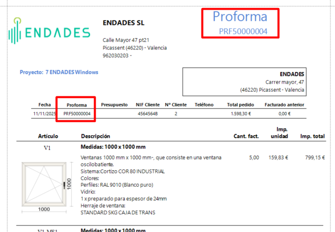 Proforma