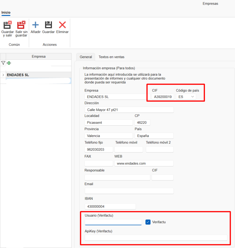 Verifactu empresa