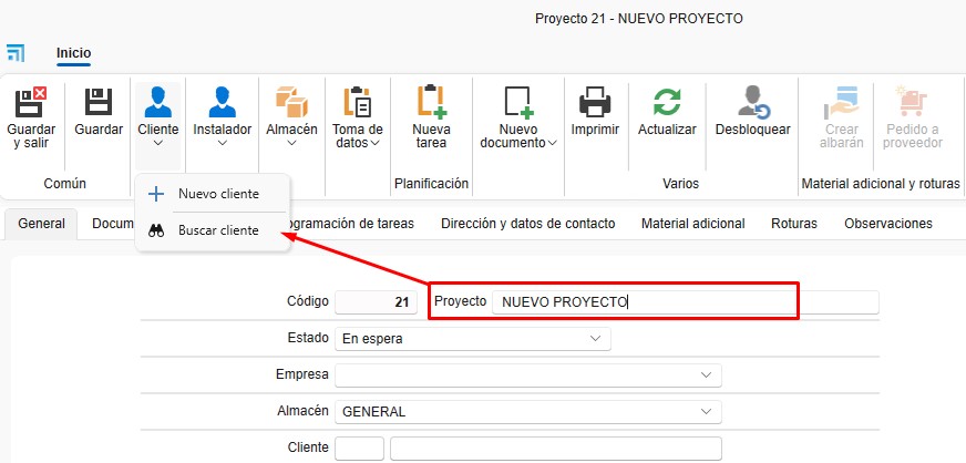 Nombre proyecto