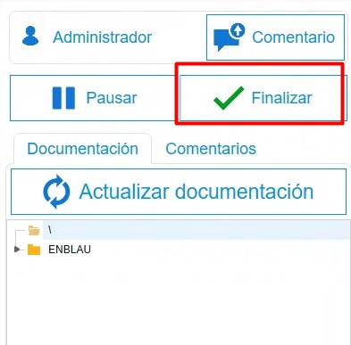 finalizar