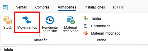 Movimentos del almacen