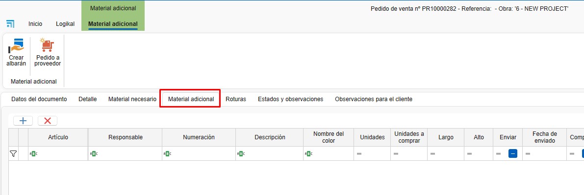 Material adicional