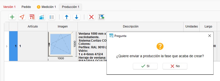 Pregunta enviar a producción