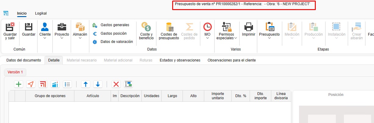 Presupuesto