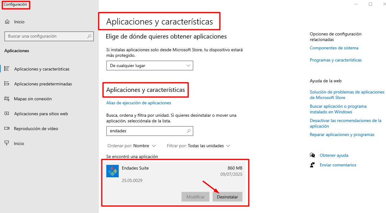 Desinstalar