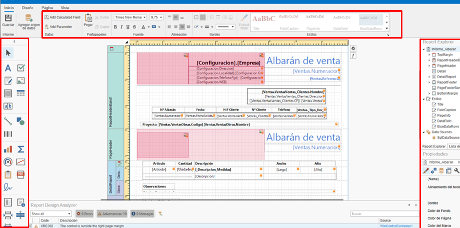 Editar informe